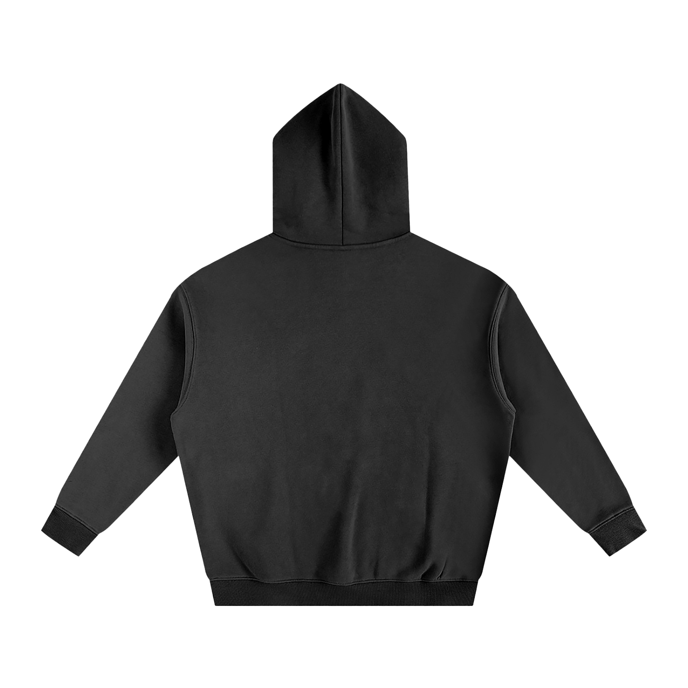 XII Oversize Fleeced Hoodie Black